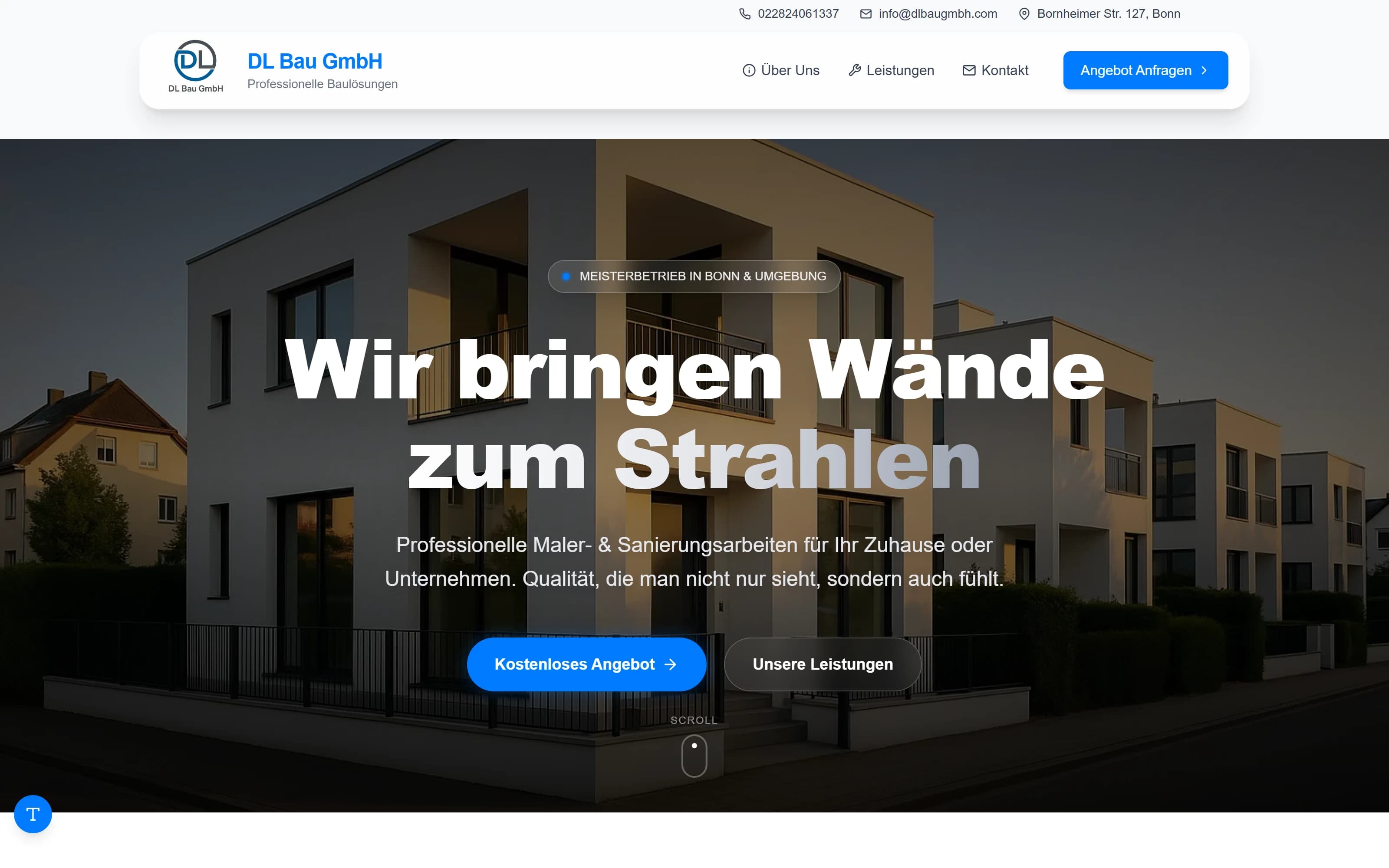 DL Bau GmbH business website