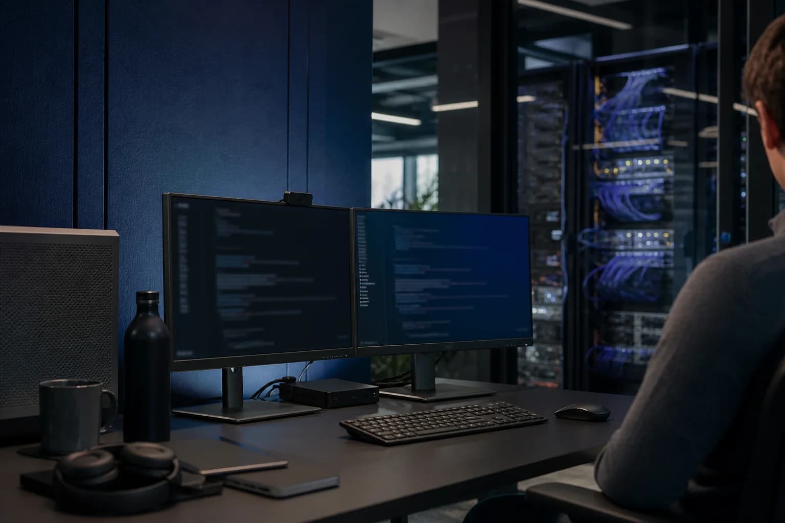 Symbolische Darstellung eines modernen Software-Engineering-Arbeitsplatzes